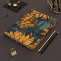 Midnight Sunflowers Hardcover Journal Matte - Pink Sweetheart
