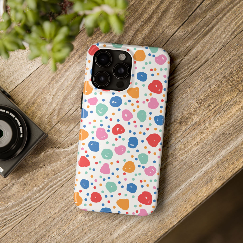 Seamless Hand Drawn Polka Phone Case (Apple & Android)