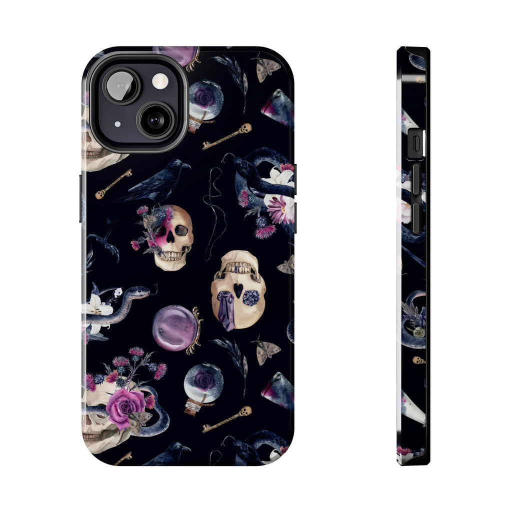 Gothic Witch Spells Phone Case (Apple & Android) - Pink Sweetheart