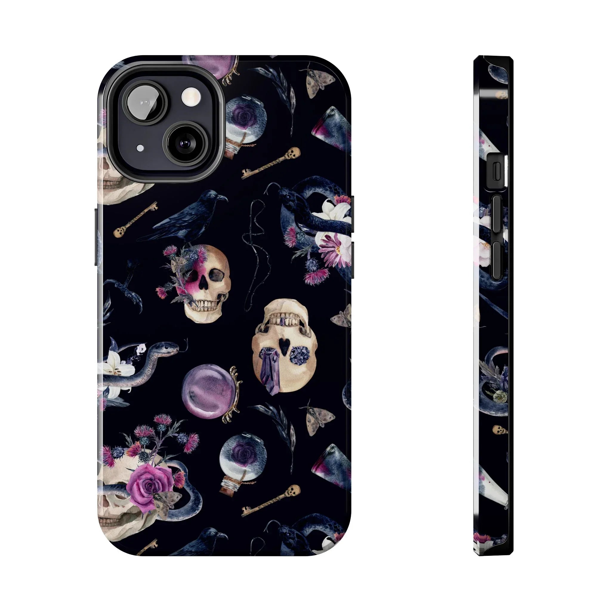 Gothic Witch Spells Phone Case (Apple & Android) - Pink Sweetheart