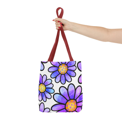 Purple Florals Tote Bag