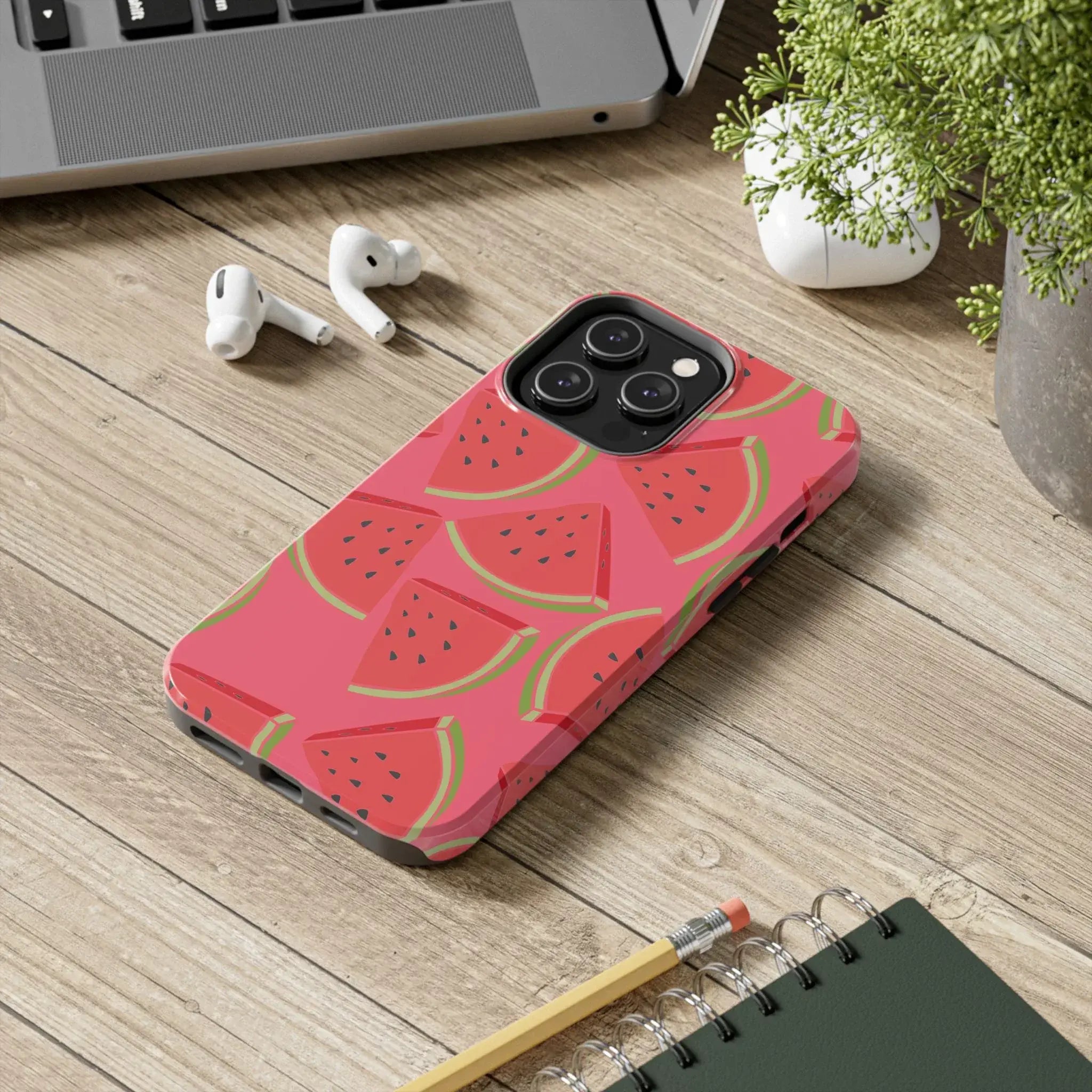 Watermelon Slices Phone Case (Apple & Android) - Pink Sweetheart