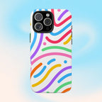 Rainbow Swirls Phone Case (Apple & Android) - Pink Sweetheart