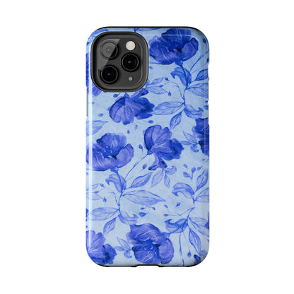 Blue Floral Pattern Phone Case