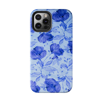 Blue Floral Pattern Phone Case