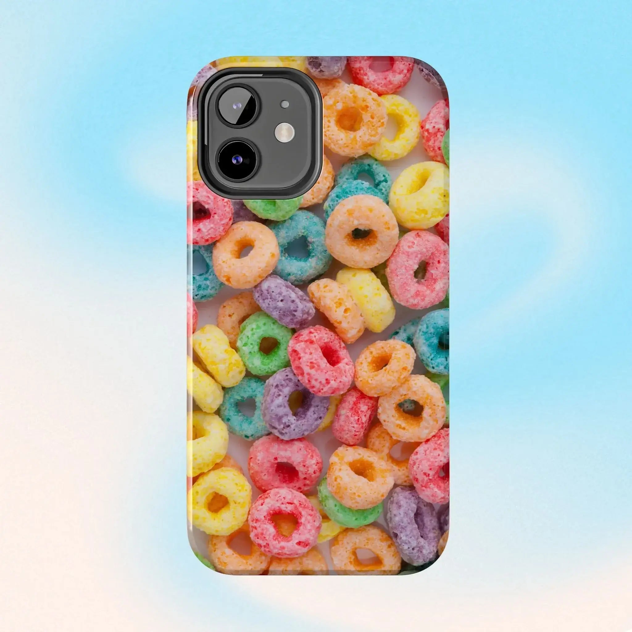 Morning Cereal Loops Phone Case (Apple & Android) - Pink Sweetheart