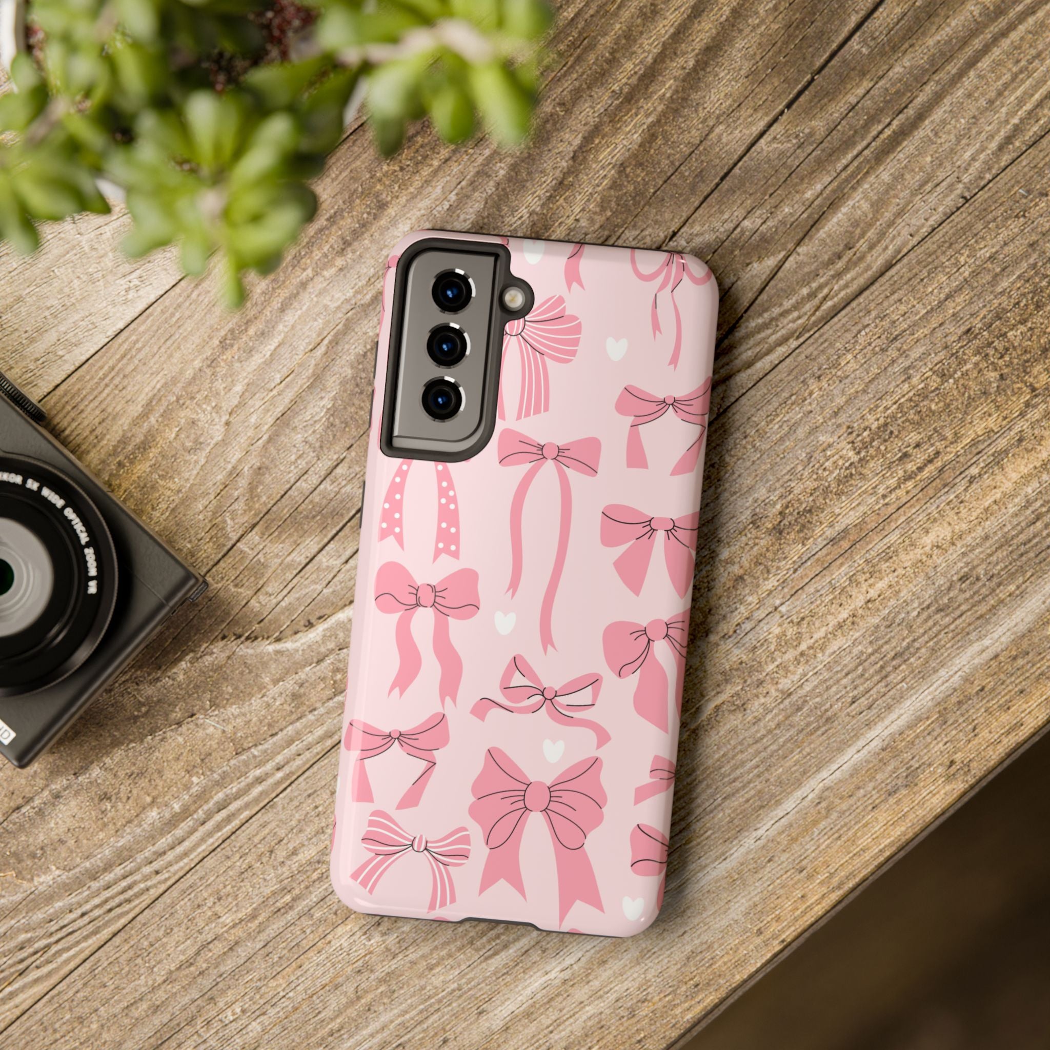 Pink Bow Ribbons Phone Case (Apple & Android)