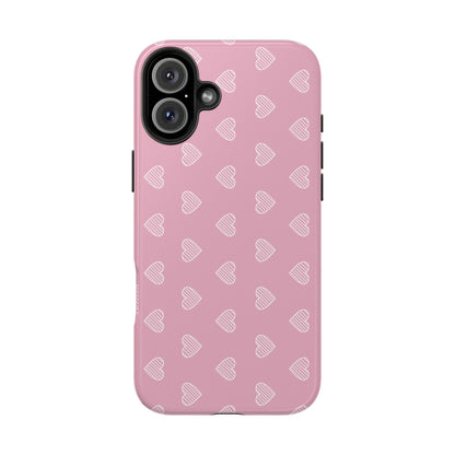 Infinite Pink Hearts Phone Case