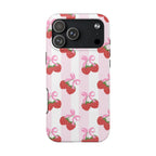 Strawberry Cherries Phone Case (Apple & Android) - Pink Sweetheart