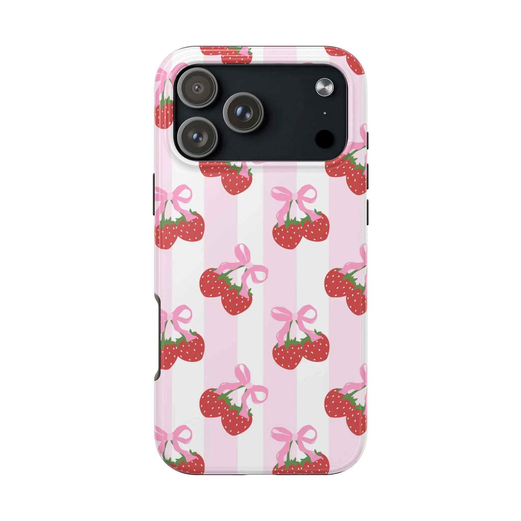 Strawberry Cherries Phone Case (Apple & Android) - Pink Sweetheart