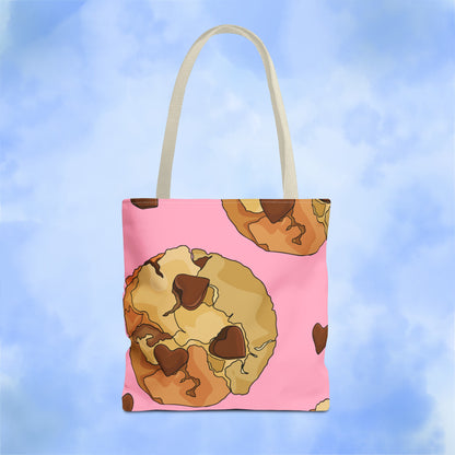 Chocolate Chip Heart Cookies Tote Bag