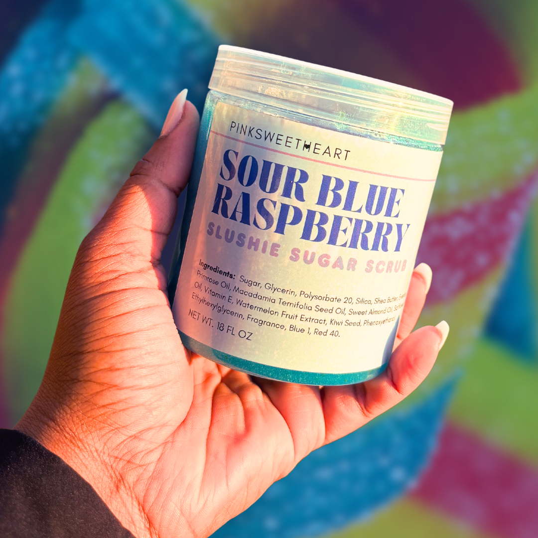 Sour Blue Raspberry Slushie Sugar Scrub