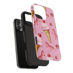 Cherry on Top Ice Cream Phone Case (Apple & Android) - Pink Sweetheart