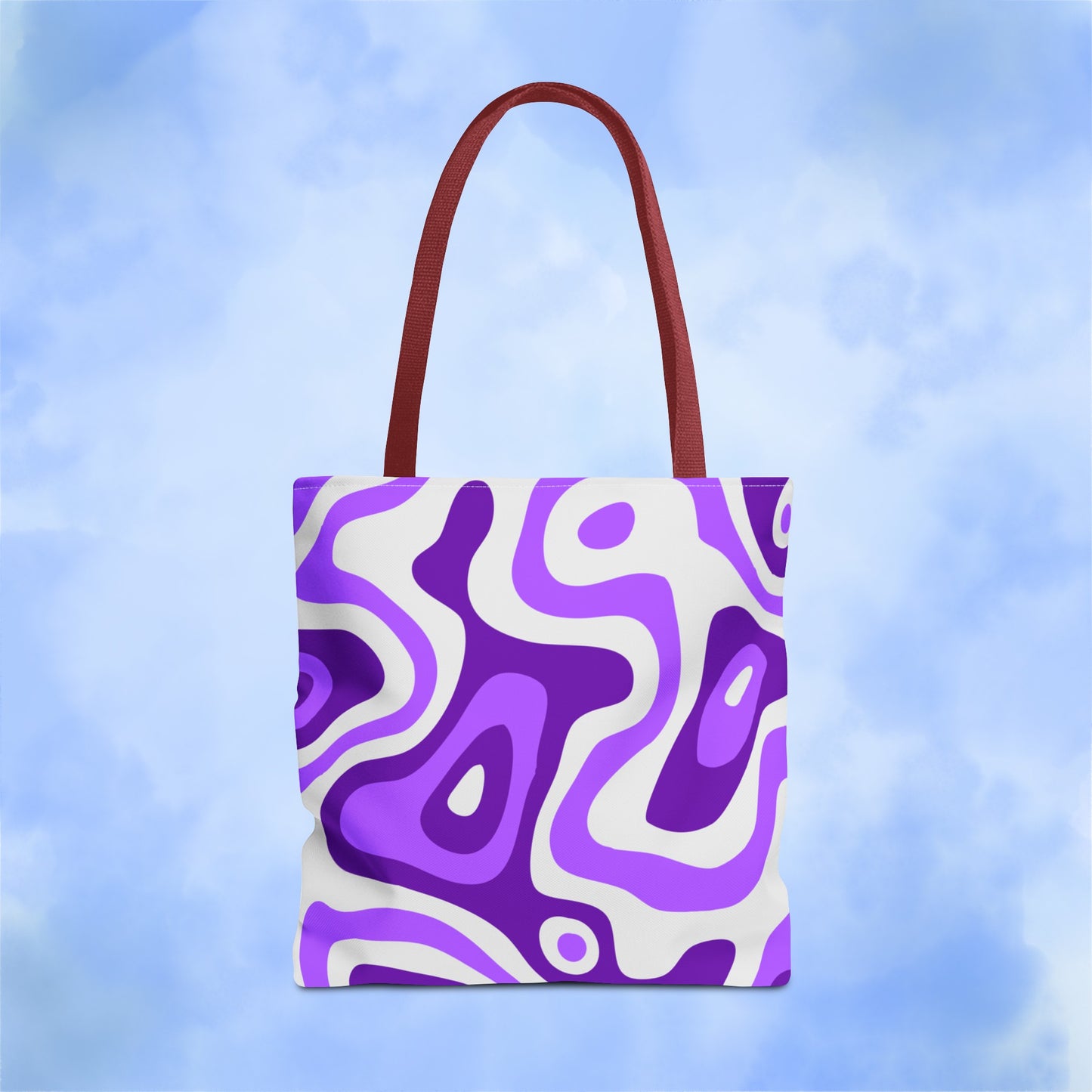 Groovy Purple Lava Tote Bag