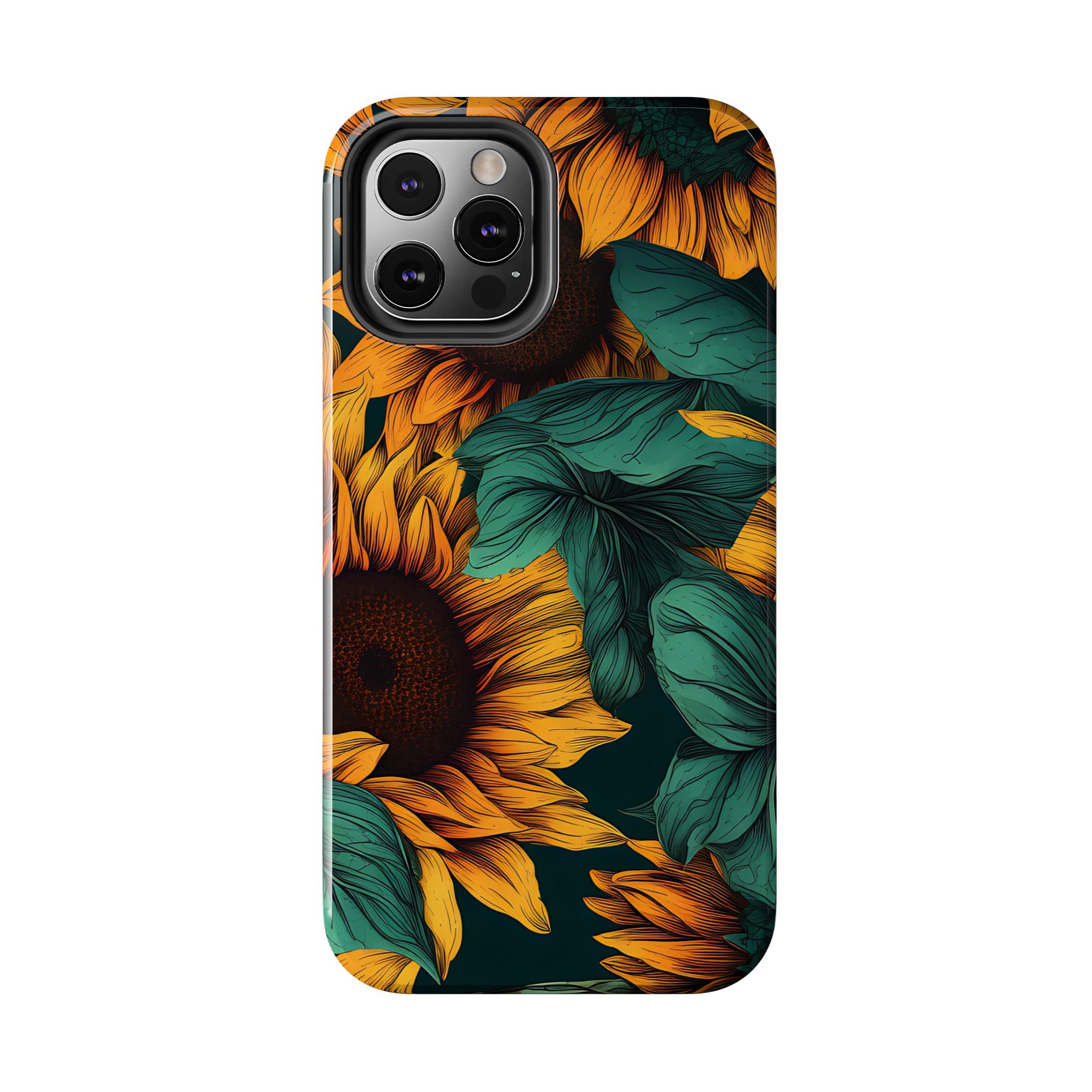 Dark Sunflower Phone Case (Apple & Android)