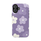 Pastel Purple Flowers Phone Case (Apple & Android) - Pink Sweetheart