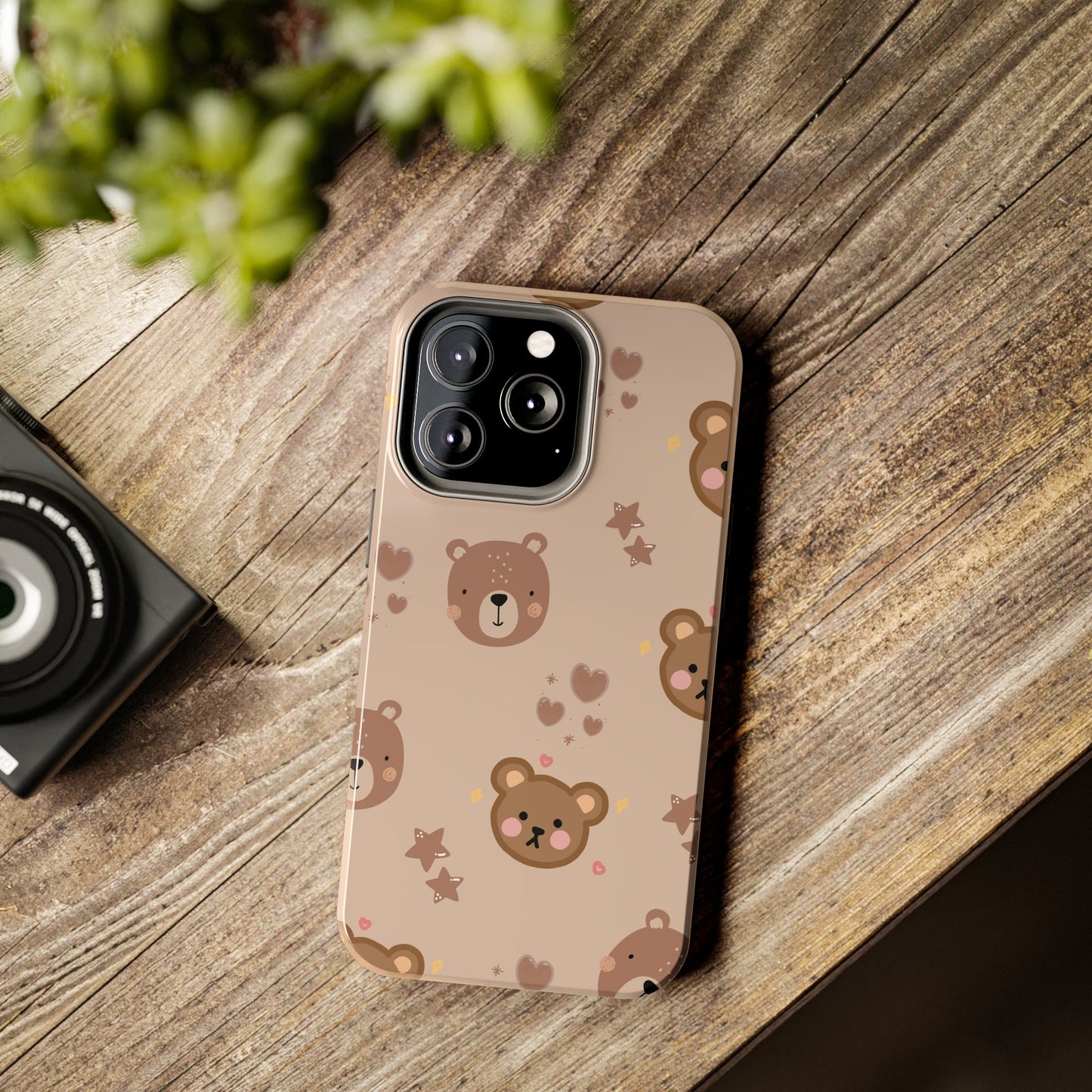 Boho Brown Bear Phone Case