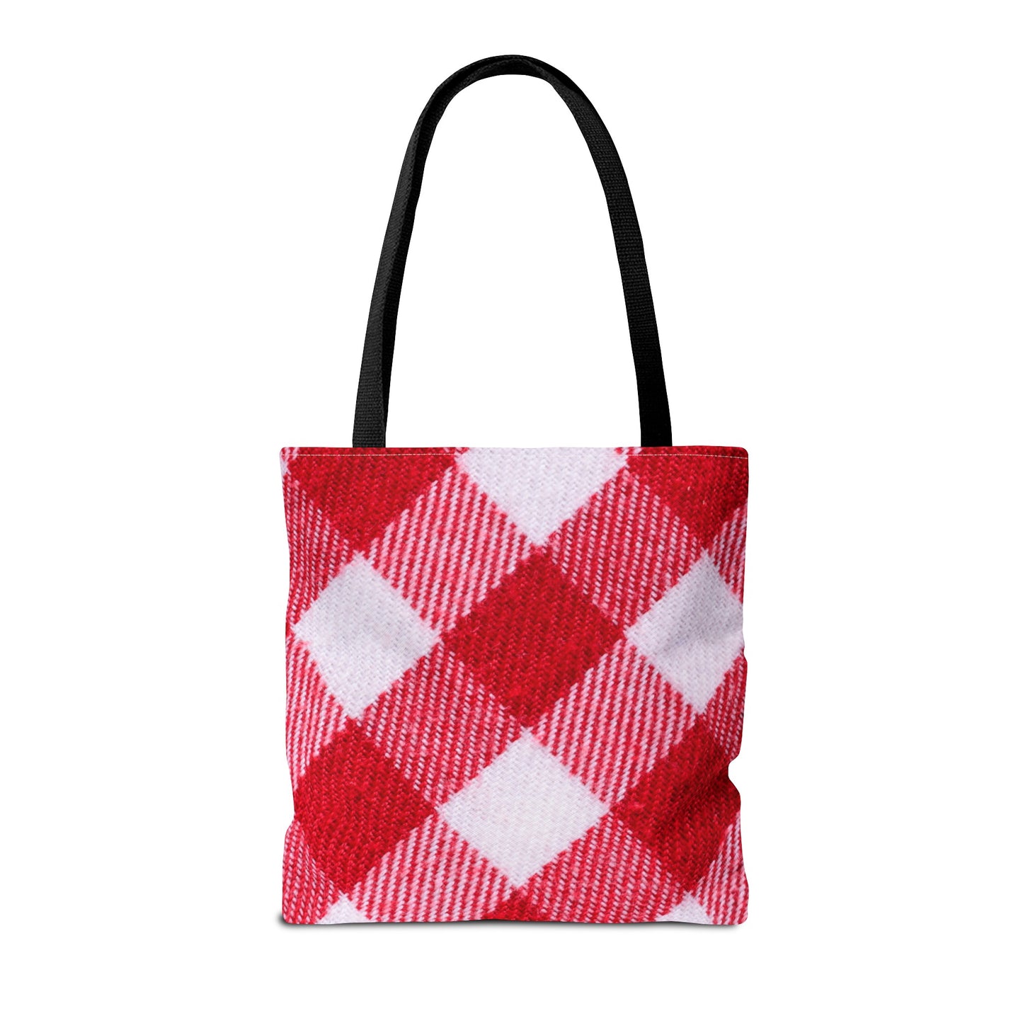 Red & White Checked Tote Bag