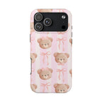 Cuddly Teddy Bear Phone Case (Apple & Android) - Pink Sweetheart