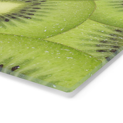 Green Kiwi Glass Cutting Board