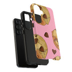 Chocolate Chip Cookies Phone Case (Apple & Android) - Pink Sweetheart