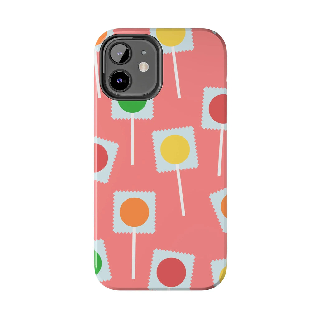 Lollipop Candy Phone Case (Apple & Android) - Pink Sweetheart