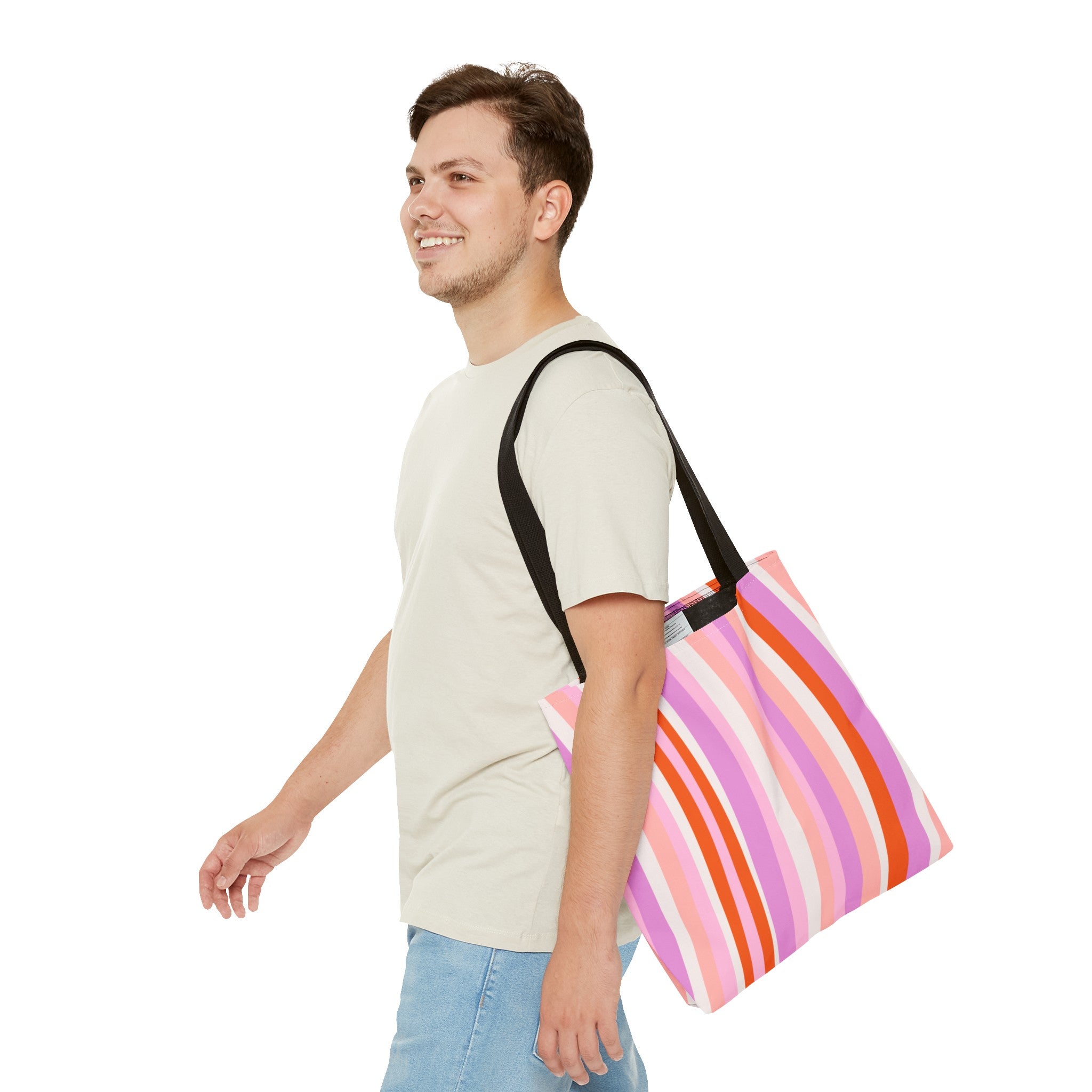 Retro Groovy Waves Tote Bag