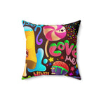 Graffiti Square Pillow