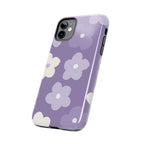Pastel Purple Flowers Phone Case (Apple & Android) - Pink Sweetheart