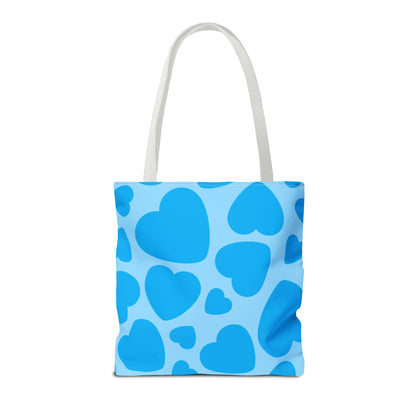 Blue Hearts Tote Bag