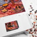 Y2K Girls Movie Night Puzzle - 1014pcs - Pink Sweetheart