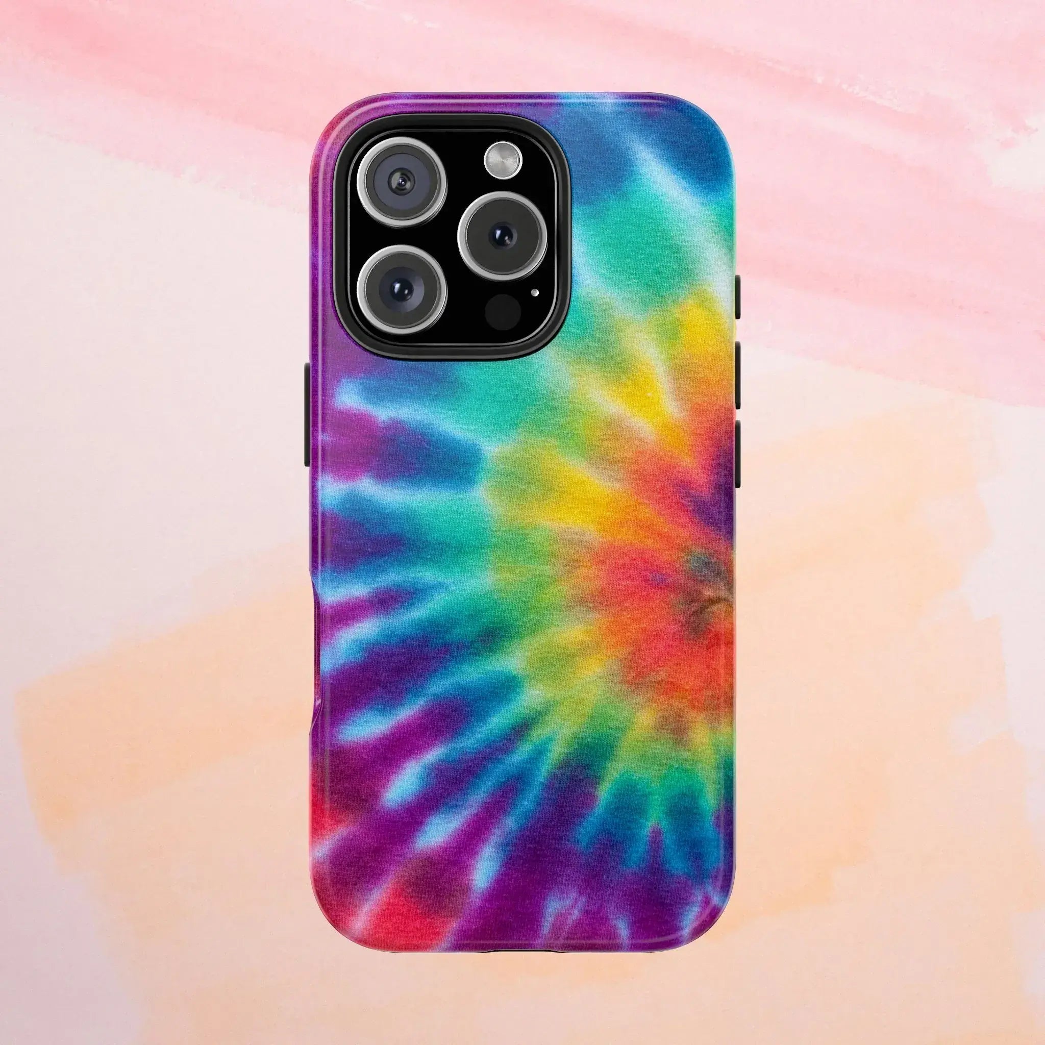 Groovy Tie Dye Phone Case (Apple & Android) - Pink Sweetheart