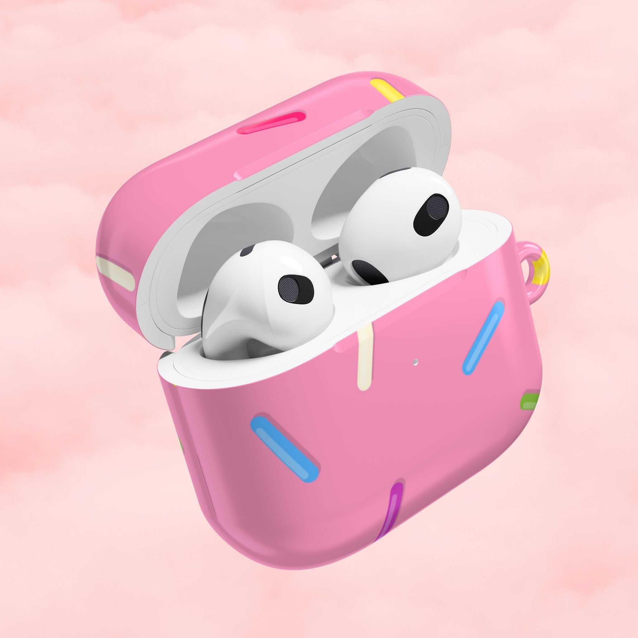 Pink Rainbow Sprinkles AirPod Case