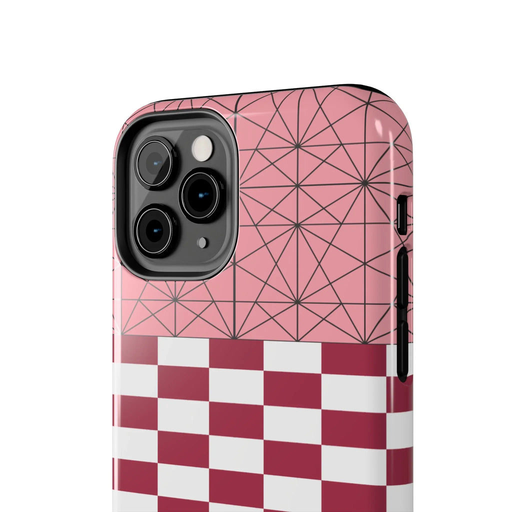 Geometric Kimono Tough Phone Case (Apple & Android) - Pink Sweetheart
