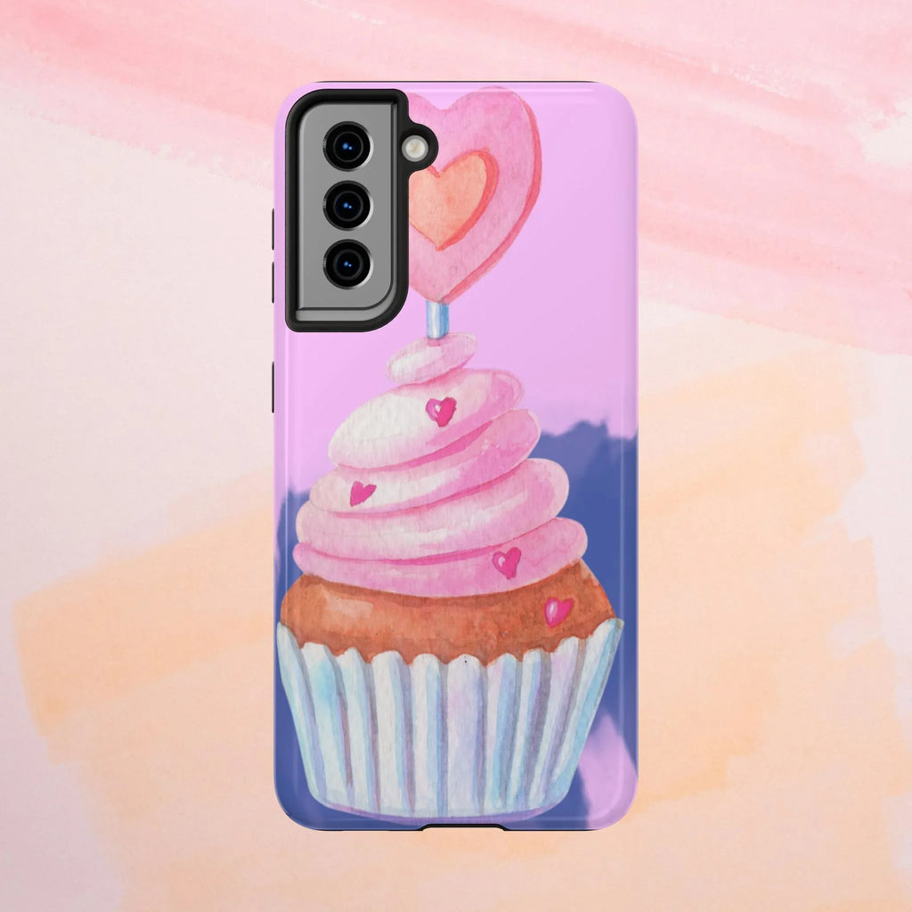 Cutie Cupcake Phone Case (Apple & Android) - Pink Sweetheart