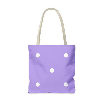 Pastel Purple Polka Dot Tote Bag