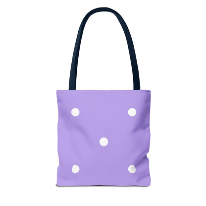 Pastel Purple Polka Dot Tote Bag