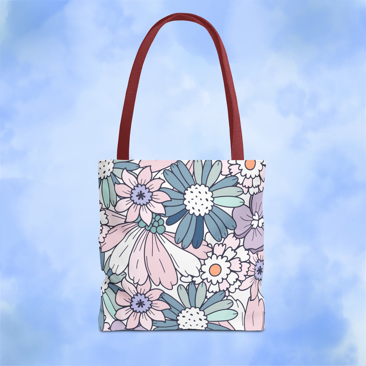 Vintage Floral Bloom Tote Bag