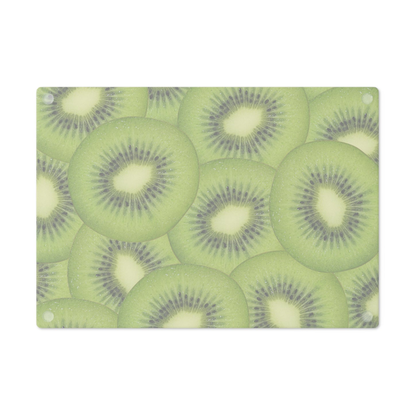 Green Kiwi Glass Cutting Board