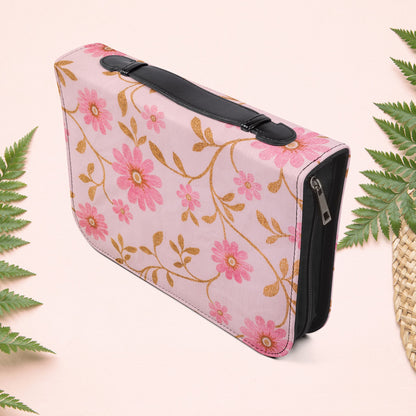 Vintage Pink Floral Book Cover