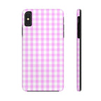 Pink Gingham Phone Case (Apple & Android)