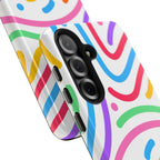 Rainbow Swirls Phone Case (Apple & Android) - Pink Sweetheart