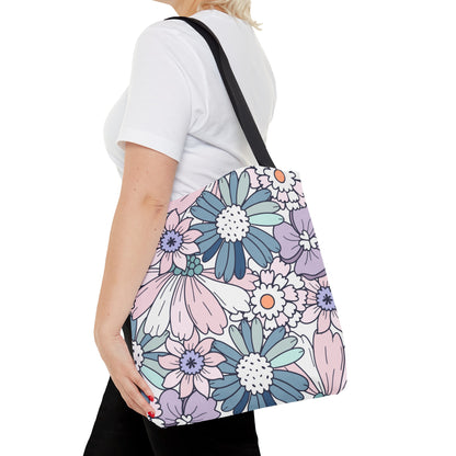 Vintage Floral Bloom Tote Bag