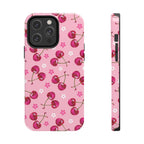 Pink Cherry Sparkle Pattern Tough Phone Case (Apple & Android) - Pink Sweetheart