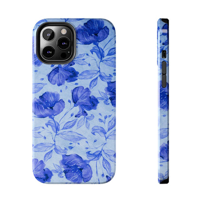 Blue Floral Pattern Phone Case