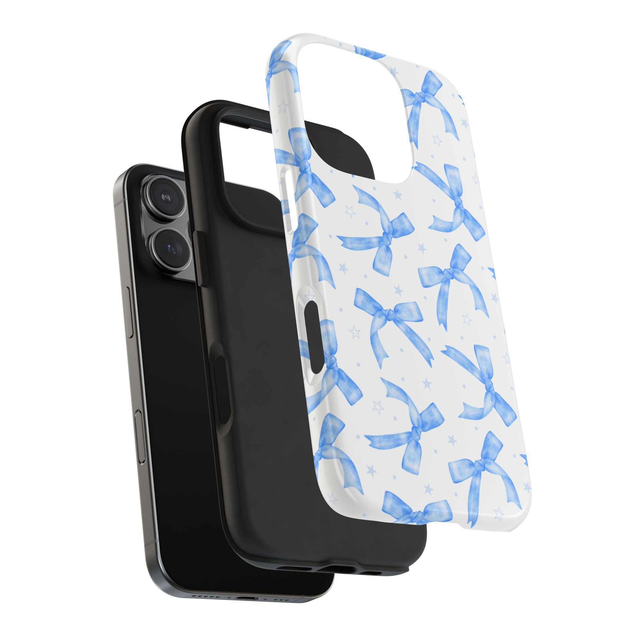 Lacey Baby Blue Ribbons Phone Case (Apple & Android)