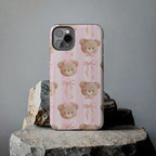Cuddly Teddy Bear Phone Case (Apple & Android) - Pink Sweetheart