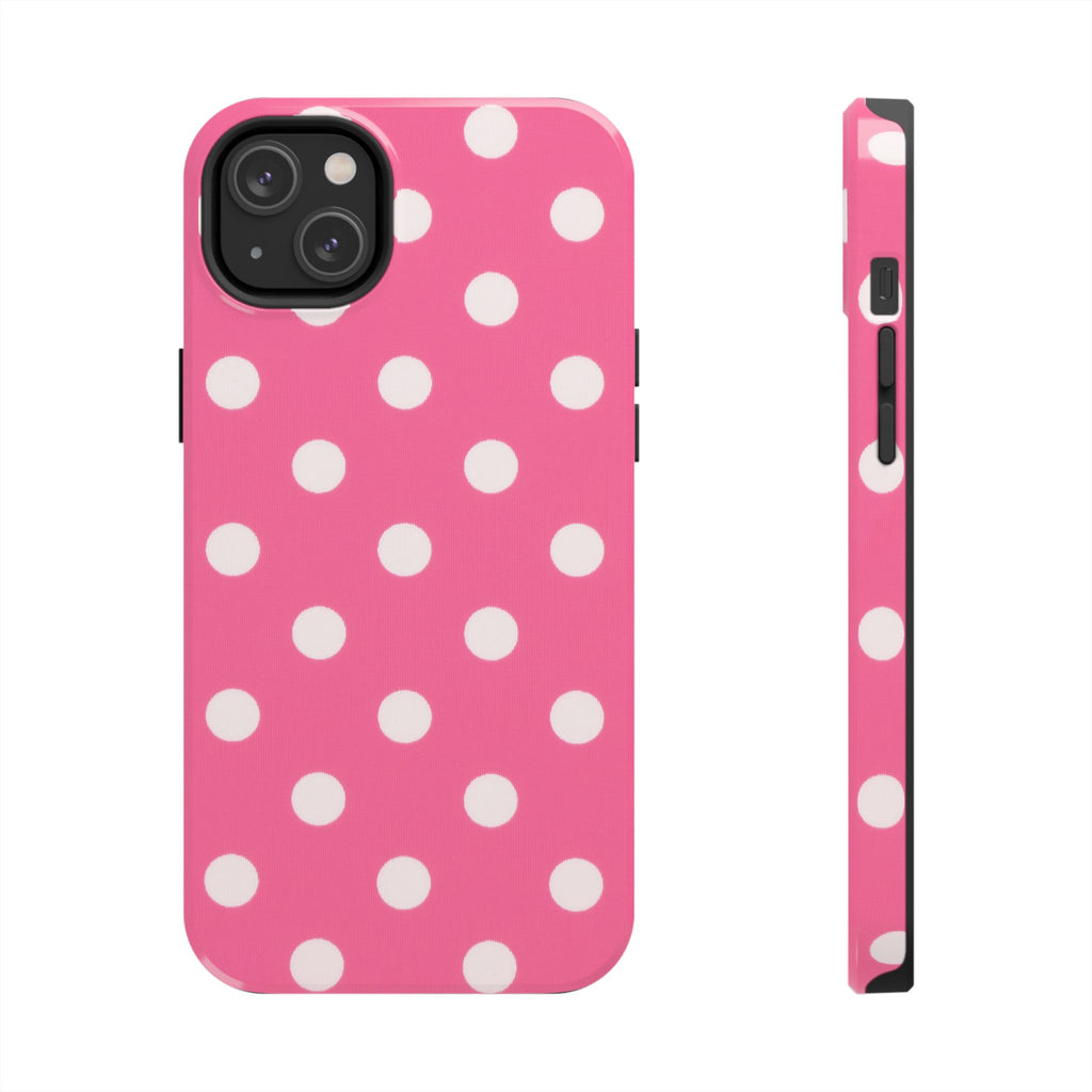 Pink Polka Dot Phone Case (Apple & Android)