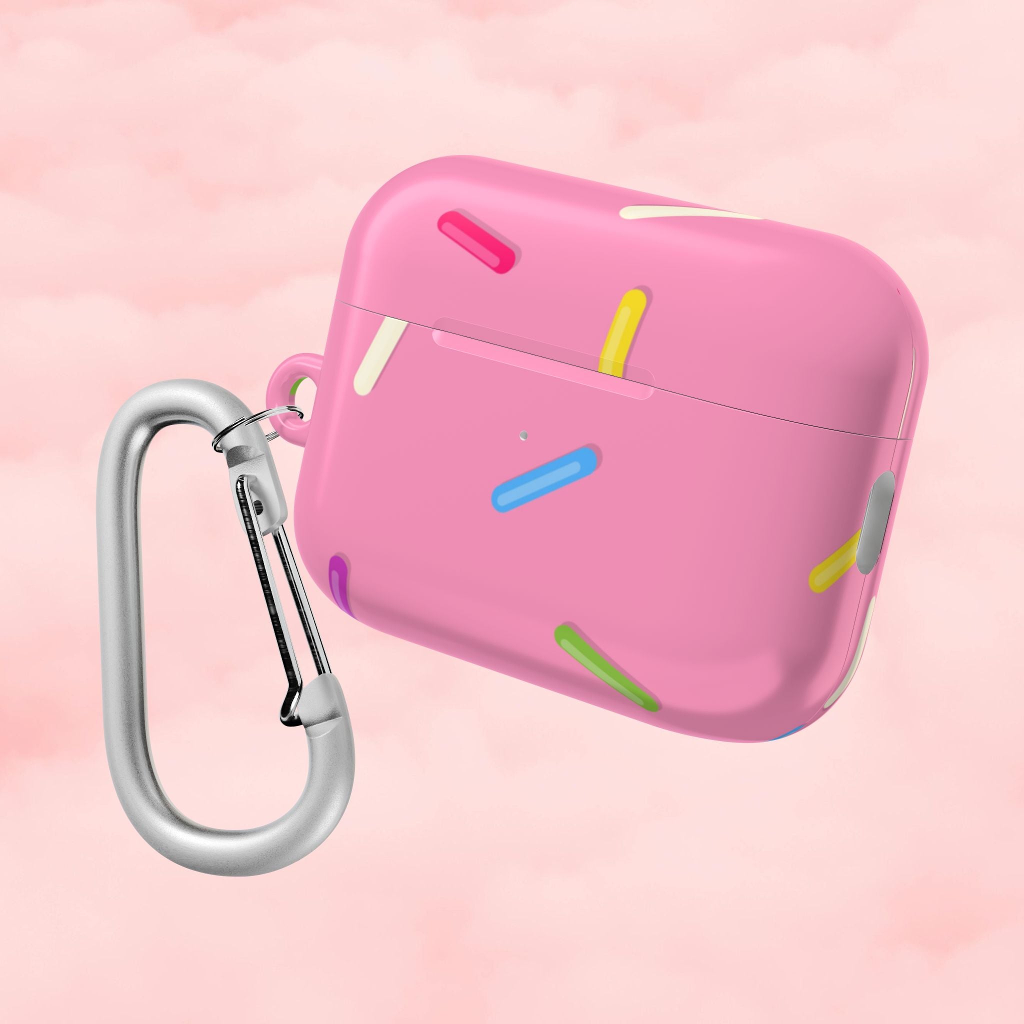 Pink Rainbow Sprinkles AirPod Case