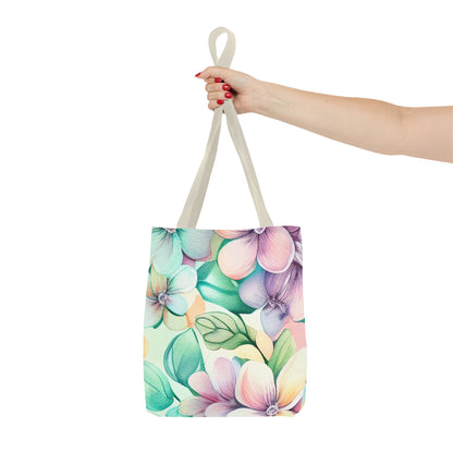 Lush Pastel Florals Tote Bag